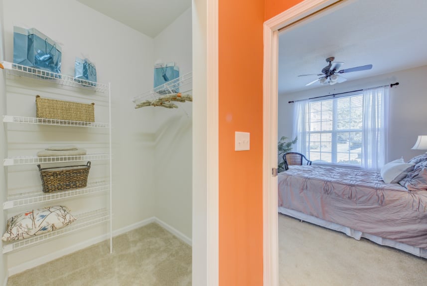 Model Closet at Saxony Apartments Closet in Carmel apartments